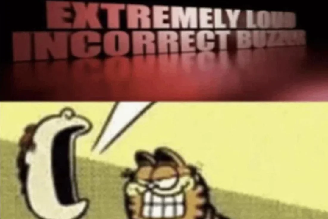 extremely loud incorrect buzzer