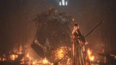 Sister Friede and Father Ariandel from Dark Souls III
