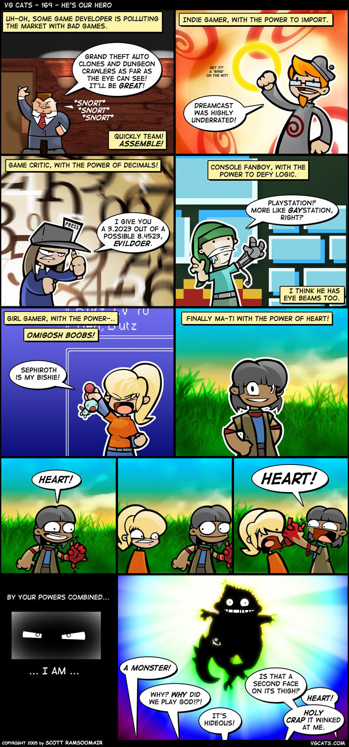 VGCats comic with a very off-kilter summoning 