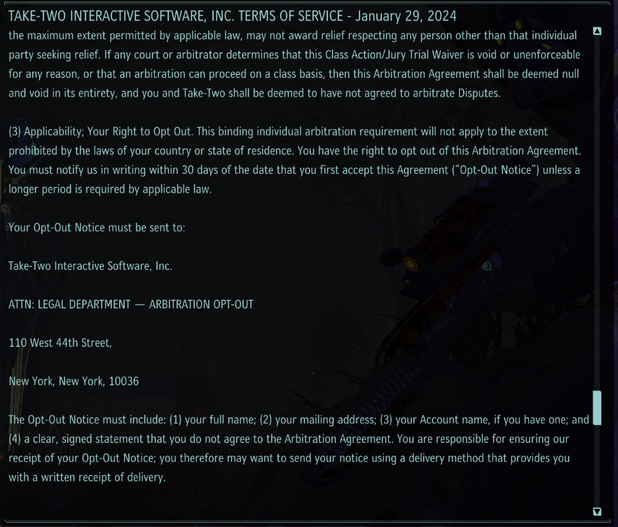 Shows how to opt-out